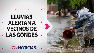 Intensas lluvias preocupan sector de aluvión en Las Condes
