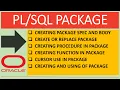 PLSQL Creating and Using of Package in Oracle Database