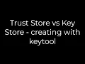 Java Trust Store vs Key Store - creating with keytool 5solution
