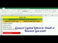 How to convert Capital Letters to Small letters in excel without any formula