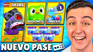 COMPRO AL 100% el NUEVO PASE DE BATALLA de BRAWL STARS 😱🔥 (muy bueno)