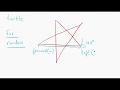 How to draw stars in python using turtle and the random function