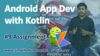 Android Application Development with Kotlin - Assignment