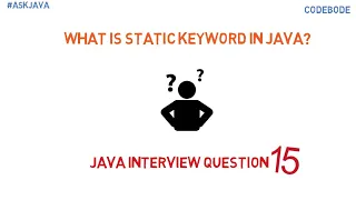 What is static Keyword Why we use static keyword Java Interview Question Ask Java Code Bode