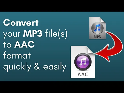 Download MP3 How to convert your MP3 file(s) to AAC format.  Easily, quickly \u0026 for free. (PC \u0026 Mac users)