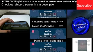 New Year Live Countdown Central time 2020 CST Houston Chicago BALL DROP