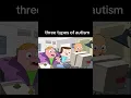 3 three types of autism in one room