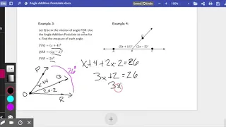 Angle Addition Postulate