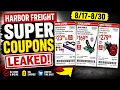NEW End Of AUGUST SUPER COUPONS Harbor Freight Deals -
