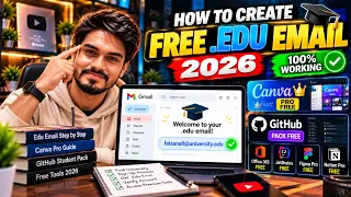 How to Create Free .EDU Email 2026 (100% Working) - Get Canva Pro & GitHub Pack FREE