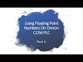 Using Floating Point Values On Omron PLC Part 1 of 4