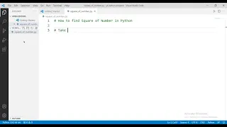 How to find Square of Number in Python