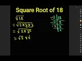 Square root of 18