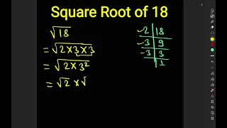 Square root of 18