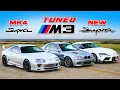 Can a Tuned M3 beat the BEST Toyota Supras? DRAG RACE