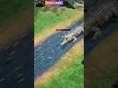 কুমির নদীর মাছগুলোকে একাই খেয়ে ফেলতে চায় 🥲 #shorts #gaming #trending