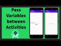 How to pass Variable between two activities Android Studio Java