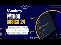 Python Basics 24 Essential Concepts - String Formatting Specifying Field Width