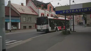 Czech Republic, Pardubice, trolleybus 27 ride from U Kostelíčka to Nemocnice