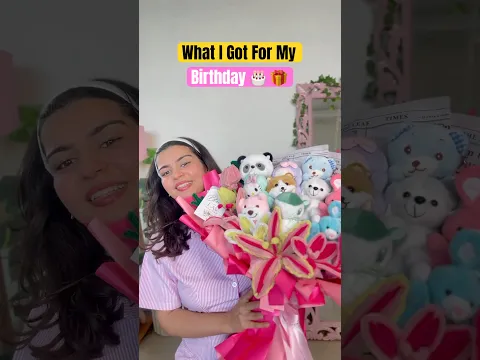 What I Got For My Birthday 🩷✨ Birthday Gifts Haul #youtubeshorts #shorts #gifts #birthday