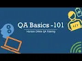 QA Basics - 101
