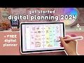 How to Plan on your iPad or Samsung Tablet FREE Digital Planner 2024 Digital Planning