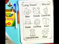 Long Vowel Team Coloring Sheets Fun Phonics Coloring Activity for Kindergarten First Grade