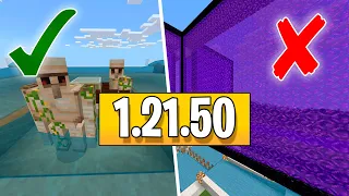 ¿Cuáles GRANJAS FUNCIONAN y NO FUNCIONAN en Minecraft BEDROCK 1.21.50?