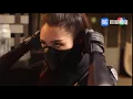 Female Ninja mask up