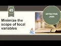 Effective Java Item 45 Minimize the scope of local variables