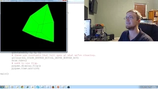 OpenGL with PyOpenGL tutorial Python and PyGame p 1 - Making a rotating Cube Example