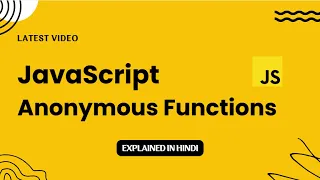JavaScript Tutorial in Hindi for Beginners Anonymous Functions Explained with Real Examples