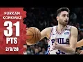Download Lagu Furkan Korkmaz excites 76ers teammates with 31-point night  | 2019-2020 NBA Highlights MP3