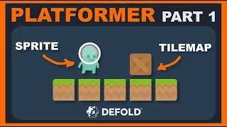 Platformer Defold Tutorial 1 - Sprites Tilemaps Basic Setup