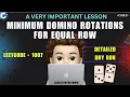 Minimum Domino Rotations For Equal Row Important Lesson Dry Run Leetcode 1007 codestorywithMIK