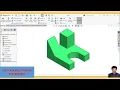 SolidWorks Basic Practice Drawing Exercise for Beginners - 3 2D to 3D Sketching Tutorial