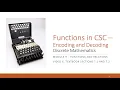 M9 V6 - Functions in CSC