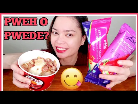 Download MP3 ATE RICA'S BACSILOG + AICE WATERMELON AND STRAWBERRY CRISPY TASTE TEST | PWEH O PWEDE