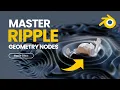 Ripple Effect Blender Tutorial Geometry Nodes
