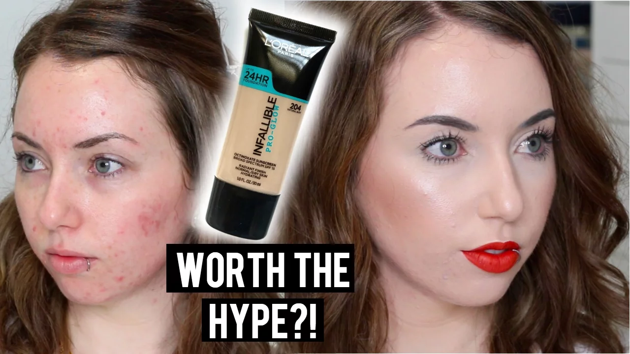 BRAND NEW | L'OREAL PRO GLOW FOUNDATION REVIEW | 5 SHADES SWATCHED
