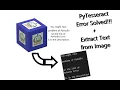 PyTesseract Error Solved How to Extract Text from Image through Python