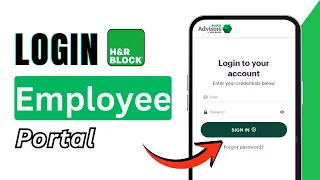 How to Log In to H R Block Employee Portal 2026 Employee Login