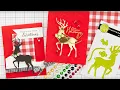Holiday Cardmaking with Prancing Deer - Six Different Ways