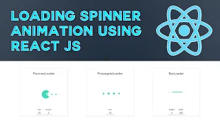 Loading Spinner Animation using React js Loading Animation in React js react js