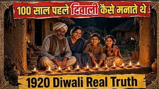 100 साल पहले दिवाली कैसे मनाते थे? | 1920 Diwali Real Truth | AI से देखिये
