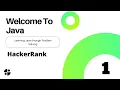 Welcome To Java HackerRank Solution Introduction Codes Descriptions Bangla