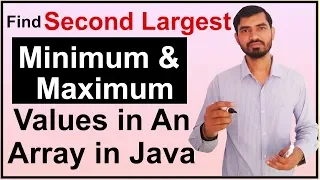 Find Second Largest Number in an Array in Java Hindi