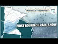 First of multiple waves of rain snow arrives monitoring weekend snowstorm
