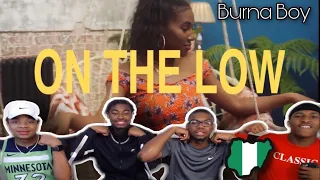 americans react burna boy on the low official music video 
