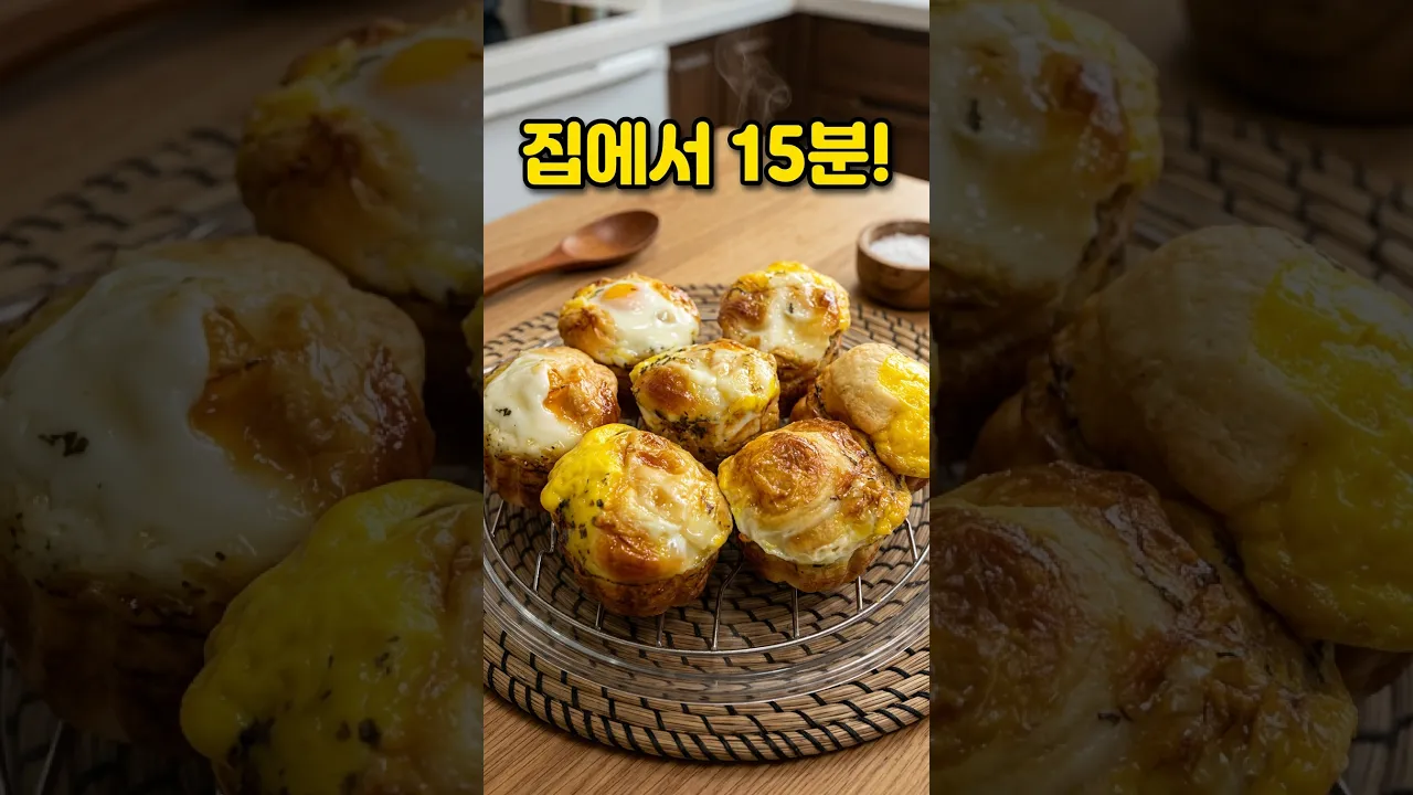 빵집 갈 필요 없어요! 집에서 만드는 폭신폭신 계란빵 레시피 숏폼 썸네일